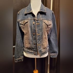 No Boundaries Distressed Jean Jacket